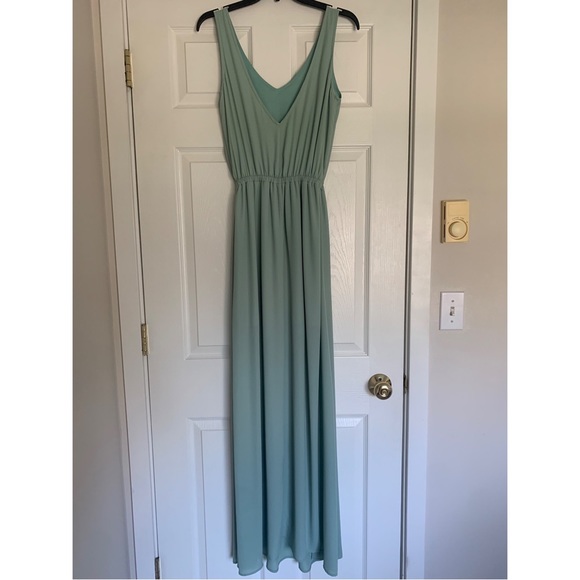 Kendall Maxi Dress. Color: Dusty Mint Crisp. Show Me Your Mumu. Size Medium. - Picture 4 of 5